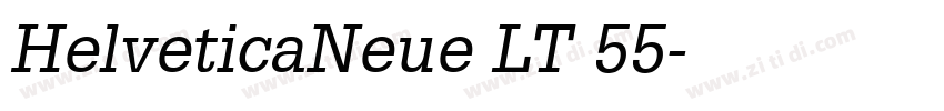 HelveticaNeue LT 55字体转换